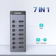 thumbnail image 2 of Hub USB 3.0 alimentado por UGREEN de 7 puertos con 4 puertos de carga, 2 of 9