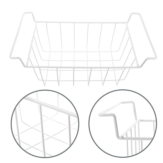 SOPOTUTU Large Capacity Rustproof Metal Shelves For Chest Freezer White Storage 1Pack