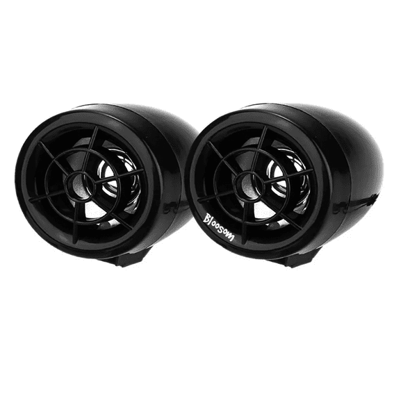 Kit Bocinas Bloosom Moto Alarma Amplificador Estereo Bluetooth Usb Fm Tf Negro