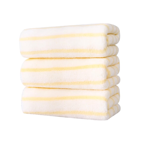 Hvmvliv Towels For Shower Bath Towel Bathroom Set Deluxe Bath Towel Soft Cotton Towel Set High Absorbent Towel Includes Towel Yellow