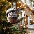 thumbnail image 6 of 2d Owl Forest Animal Acorn Ornaments,Seasonal Cute Animals Hanging Cozy Forest Christmas Ornaments,Fall Forest Wildlife Hanging Ornament Christmas Tree Decorations, 6 of 6