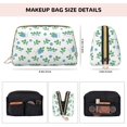 thumbnail image 2 of Funny Blueberry Green Leaves Makeup Bag, Large Capacity Travel Cosmetic Bag for Women Girls- Travel Toiletry Bag Leather Portable Waterproof Makeup Case Organizer with Handle, 2 of 4