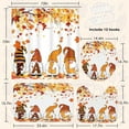 thumbnail image 3 of Fall Shower Curtain Sets with Toilet Lid Cover and Non-Slip Rugs, Bright Love Pumpkins with Maple Leaves 4 Pcs Shower Curtains for Bathroom, Autumn Orange Bathroom Set Decor, 3 of 8