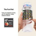 thumbnail image 4 of Belly Bottle Pregnancy Water Bottle Intake Tracker with Weekly Milestone Stickers (BPA-Free) Pregnancy Must Haves Gifts for First time Moms Essentials - Clear, 4 of 5