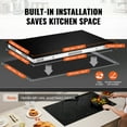 thumbnail image 2 of KFFKFF 5 Burner Electric Ceramic Cooktop, Built-in Countertop Burners, 36" Electric Range, 8600W, with Touch Control, Timer, Safety Lock, 9 Power Levels, 220-240V, Direct Wiring Required, 2 of 9