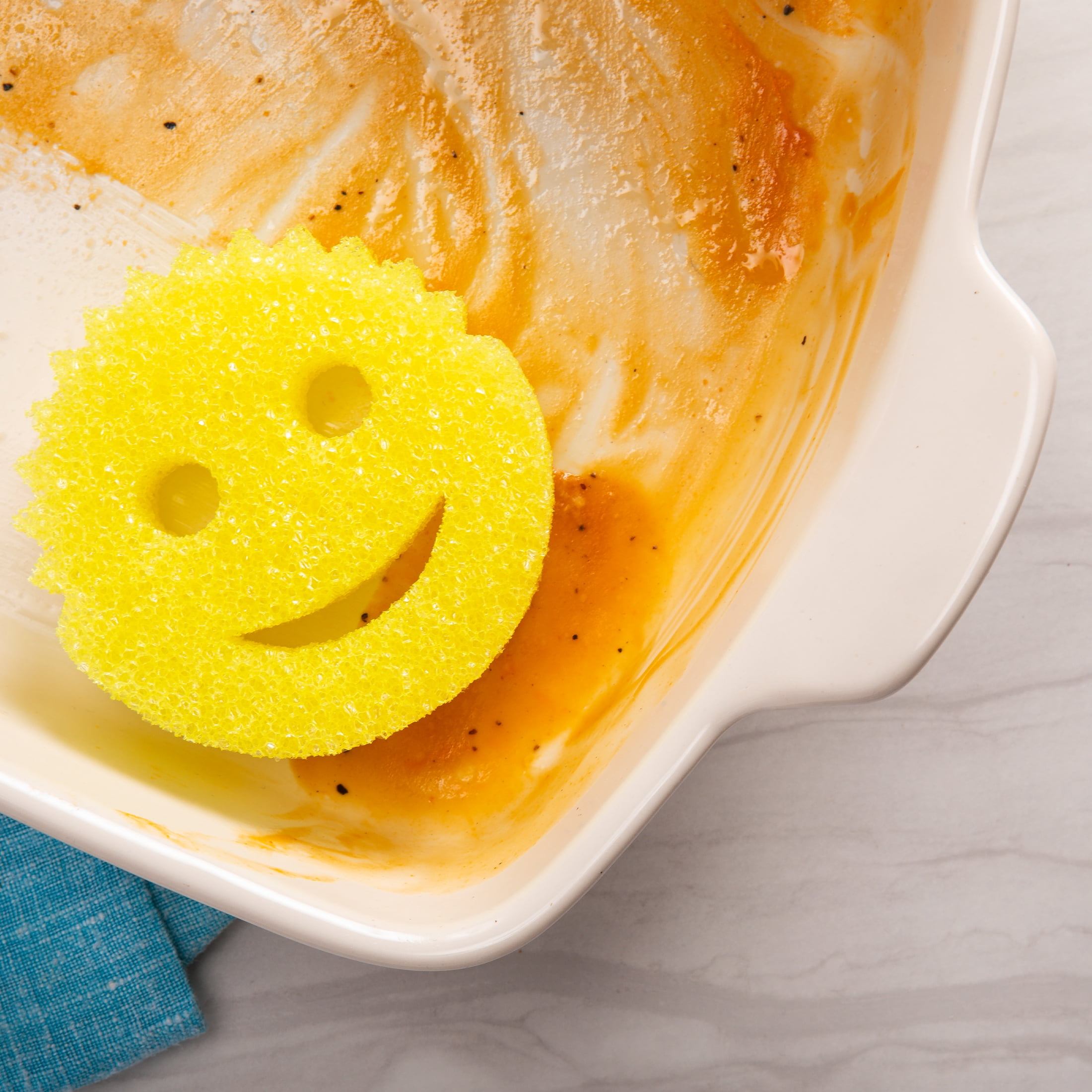 Scrubby Daddy Smiley Face, Odor Resistant Scratch-Free Kitchen - Main Image