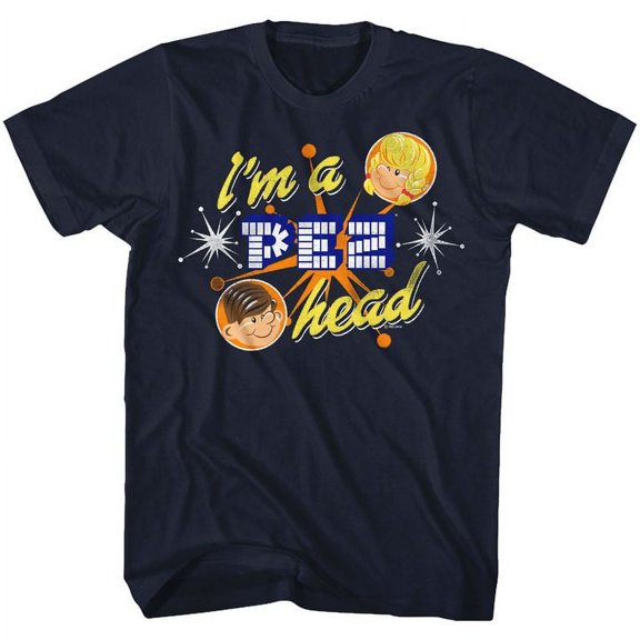 Pez Pez Head Navy Adult T-Shirt