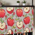 thumbnail image 5 of Red Apples Kitchen Valances for Windows, Modern Art Watercolor Bathroom Window Valances 60x18 Inch Rod Pocket Window Treatments Valance Curtains for Living Room Bedroom Decor, 5 of 9