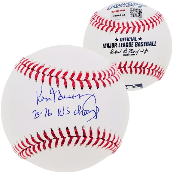 Ken Griffey Sr. Autographed Official MLB Baseball Cincinnati Reds "75-76 WS Champs" Tristar 207949
