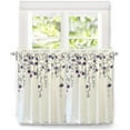 thumbnail image 5 of DriftAway Isabella Faux Silk Embroidered Kitchen Tiers Embroidered Crafted Flower 2 Tiers, 5 of 5