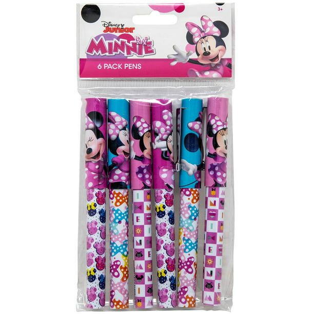 Minnie Mouse 6pk Pens in Poly Bag with Header - Walmart.com