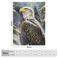 thumbnail image 4 of Chilfamy  Snow Pine Tree Iceberg  Throw Blanket Eagle Tree Throw Blankets for Couch, Sofa Bed Living Room Bird Animals Throw Blanket Throw White, 4 of 6