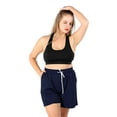 thumbnail image 2 of POSESHE Women's Plus Size High Waist Workout Yoga Sweatpants, Summer Drawstring Jogging Shorts, L-5X, 2 of 5