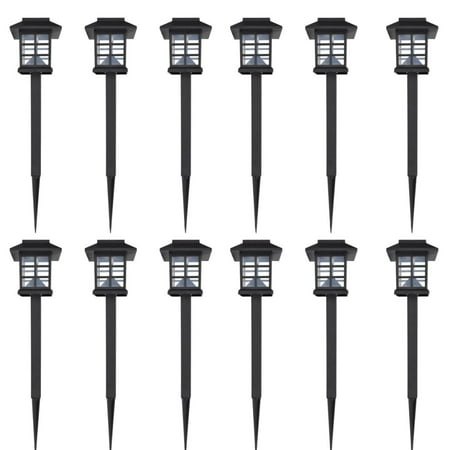 

Outdoor Solar Lamp LED Light Set 12 pcs with Spike 3.4 x3.4 x15