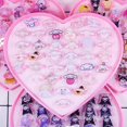 thumbnail image 1 of 36Pcs Set Sanrio Hello Kitty Kid Ring Kids Adjustable Baby Rings Fashion Cartoon Children Girl Rings with Heart Box Party Gift, 1 of 7