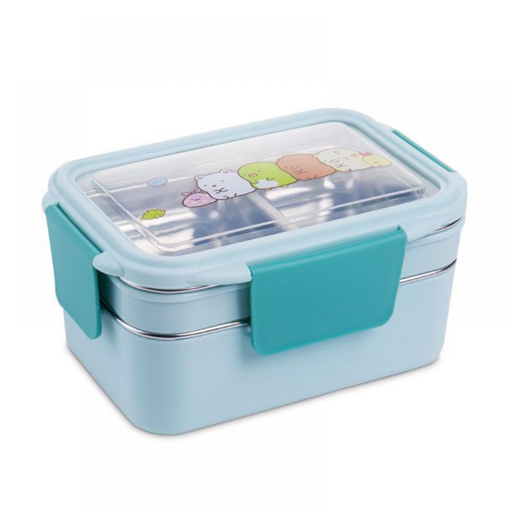 Japanesestyle Stainless Steel Insulated Lunch Box Doublelayer