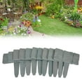 Garden Fence Lawn Edging Plastic Flexible Stone Look Flower Bed Edging