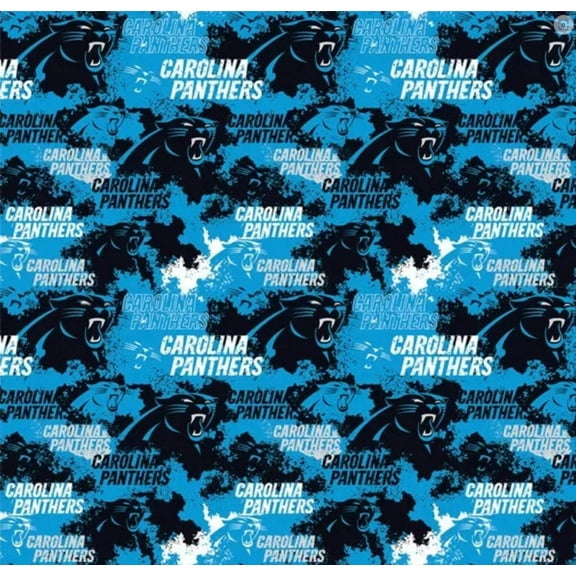 Carolina Panthers Distressed 100% Cotton By the Yard