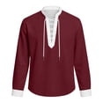 thumbnail image 4 of Teen Boys Costumes Long Sleeve Boys Medieval Shirt Medieval Costume Kids Dress up Costumes Halloween Costumes Boys 11-12 Years, 4 of 5