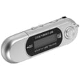 thumbnail image 2 of MasteelfCA Lecteur MP3 Portable 8 Go Écran LCD 1.3 Pouces Lecteur USB avec Radio FM / Micro / Prise Audio 3.5mm (Argent), 2 of 7