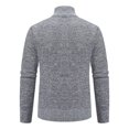 thumbnail image 5 of Gamivast Mens Cardigan Sweater Full Zip Knit Casual Stand Collar Jacket Fall Winter Warm Outerwear Ribbed Knitwear Coat with Pockets, 5 of 7