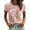 Light pink_015, variant on Urbanix Women's Breast Cancer Awareness Shirts In Octobe We Wear Pink Ribbon Wings Print Survivor T Shirt Funky Cozy Short Sleeve Crew Neck Top Pink S