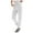 White, variant on EDFBUYKRS Female Women Pants Casual Linen Pants Women Petite Length Corduroy Pants for Women Casual Drawstring Elastic High Waist Straight Leg Pants Loose Comfy Trousers Xxl