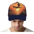 thumbnail image 4 of Sea Sunset Flying Dragon Baseball Cap Classic Golf Cap Soft Dad Hat Multicolor Adjustable Low Profile Hat Unisex, 4 of 6
