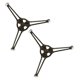 thumbnail image 4 of Small Microwave Stand Professional Design Plastic Turntable Tray Support Black Suitable for 245cm Microwave Tray 2Pcs, 4 of 5