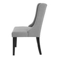 thumbnail image 6 of Side Dining Chair, Set of 2, Fabric, Light Grey Gray, Modern Contemporary Urban Design, Kitchen Room Cafe Bistro Restaurant Hospitality, 6 of 9