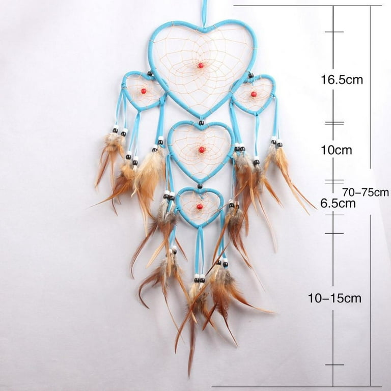 5 Rings Dream Catcher Wall Hanging Decor Crafts Gifts Ornament