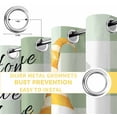 thumbnail image 4 of Fsddascl Yellow Dwarf Blackout Curtains for Bedroom/Living Room, Thermal Insulated Kitchen Curtains, Sunflower Bee Retro Green White Plaid Grommet Darkening Window Treatment Drapes 27.5"x39"x2, 4 of 6
