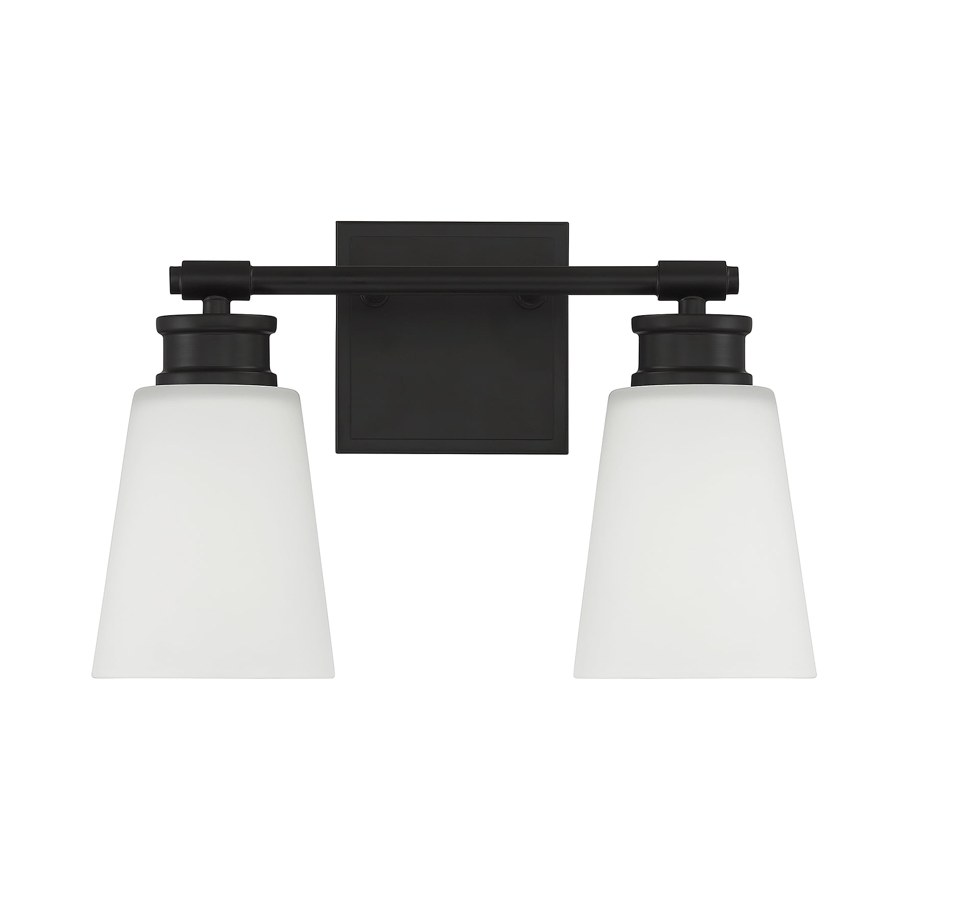 Trade Winds Billie 2-Light Bathroom Vanity Light in Matte Black