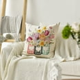 thumbnail image 4 of Sm:)e Tulips Gardenias Butterflies Floral Spring Throw Pillow Covers Set of 2,18x18 Inch, 4 of 6