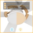 thumbnail image 3 of Trifecte 52" 5 Blade Indoor Wifi Ceiling Fan with Remote and Light for Smart Home, 3 of 8