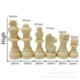 thumbnail image 6 of 2-in-1 Solid Wood Magnetic Chess Checkers Set, 6 of 8