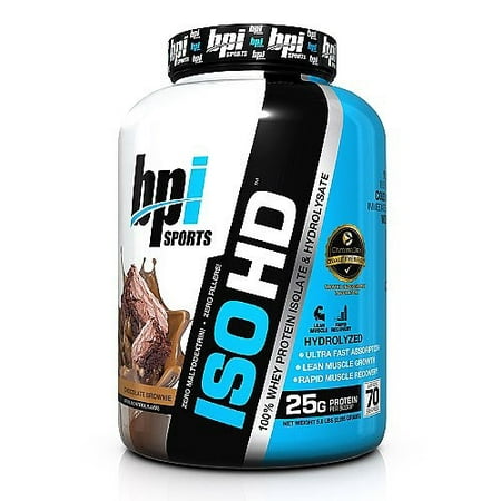 BPI Sports ISO HD protéines en poudre, chocolat Brownie, 5 Lb