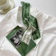 thumbnail image 3 of 5 uds. Bufanda ajustada verde, bufanda estrecha estampada, cinturón, pañuelo largo decorativo, bufandas para el cuello, bufanda ajustada verde, 3 of 10