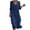 Navy, variant on Summer Dresses for Women Plus Size V-Neck Short Dress Summer Fashion Solid Color Short Sleeve Above Knee Ruffle Dress Women's Loose-Fit Casual Swing Dress