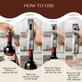 thumbnail image 3 of Rechargeable Electric Wine Opener Set by The Wine Chic Also Includes Stopper, Pourer, Foil Cutter (USB-C), Electronic Corkscrew, 3 of 5