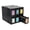 Black, variant on BCW 6 Drawers Card Catalog Hold 1000+ Gaming / 700 Sports Cards Plastic Connect - Black