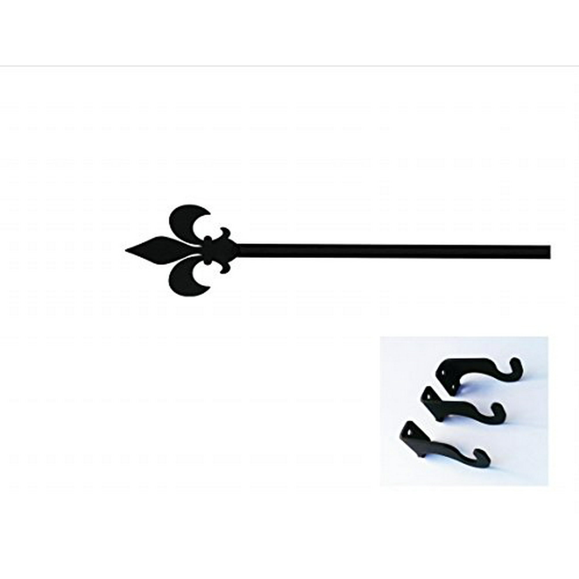 Fleur De Lis Curtain Rod Med Hardware Is Included Walmart Canada Fleur De Lis Curtain Rod Med Hardware Is Included Walmart Canada