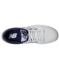 thumbnail image 2 of Zapatilla New Balance BB480 V1 unisex blanca/azul marino talla 11.5, 2 of 6