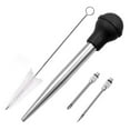 thumbnail image 1 of POINTERTECK Stainless Steel Baster Turkey Chicken Silicone Bulb Roasting Prep Tool 1pc, 1 of 5