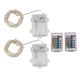 thumbnail image 2 of Luces De Cadena LED, 2 Piezas De Luces De Cadena Centelleantes Con Control Remoto 50 Luces Para Interiores Para Fiestas, 2 of 7