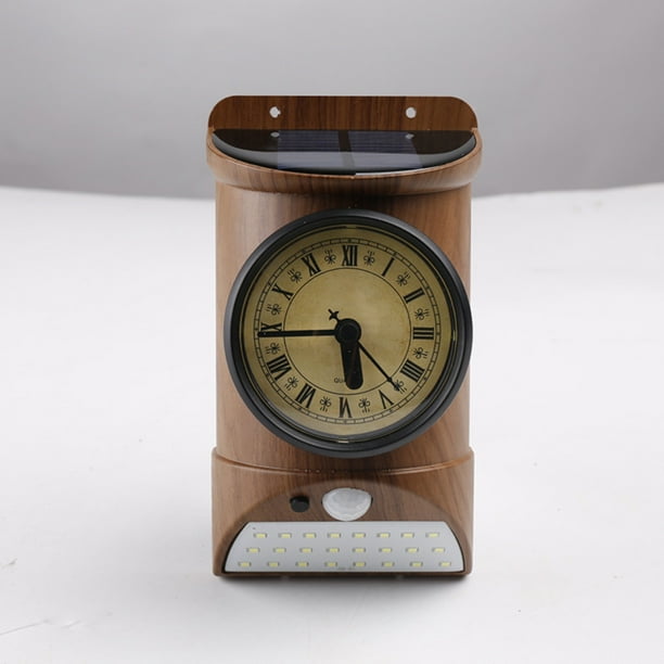 TAGOLD Solar Outdoor Clock Lights Motion Sensor，Outdoor Water Proof