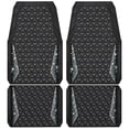 thumbnail image 1 of Juego completo de alfombrillas CAR PASS Diamond Rubber antideslizantes, color negro, 1 of 9