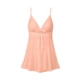 thumbnail image 5 of Levmjia Womens Mesh Lace Nightgown Deep V Neck Spaghetti Strap Flared Mini Slip Dress Lightweight Breathable Indoor Sleeping Loose Swing Elegant Home Solid Color, 5 of 6