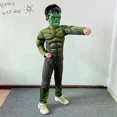 thumbnail image 3 of Disfraces de Hulk para niños, disfraz de anime, superhéroe, traje musculoso, disfraz de fiesta de Halloween, máscara, 3 of 6