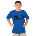 thumbnail image 3 of Autism Seeing the World Differently Crewneck T Shirts Boy Girl Teen Brisco Brands L, 3 of 6